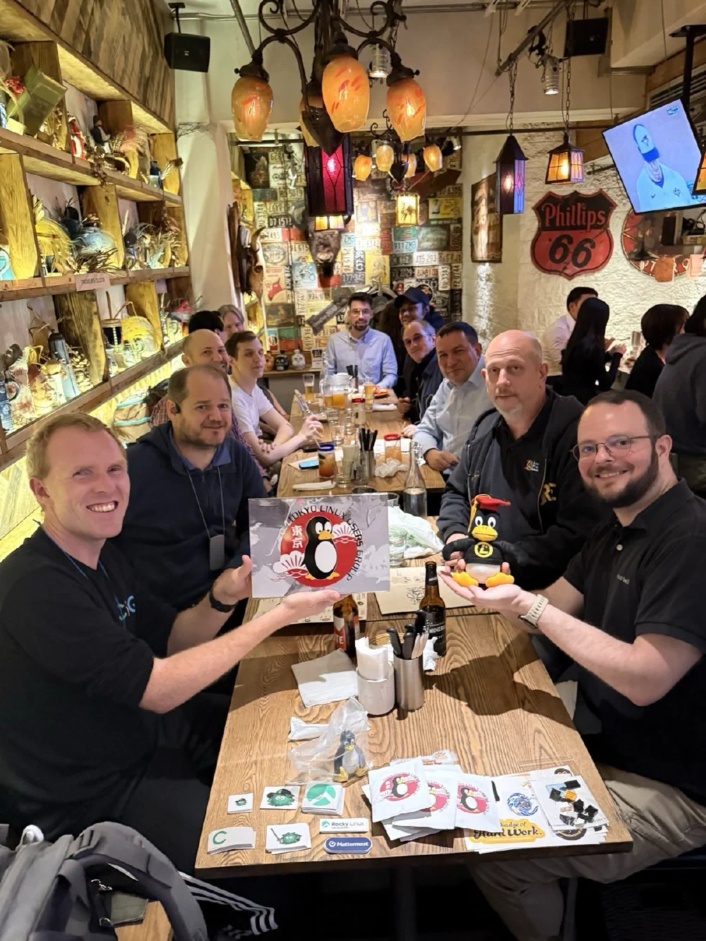 TLUG members at the November 2025 nomikai